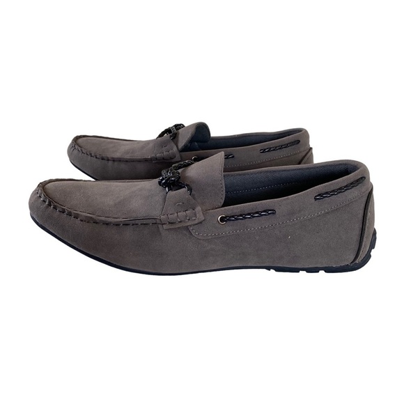 Vance Co Tyrell Mens 10.5 US Slip On Loafers Gray Tru‎ Comfort Foam Driving Shoe - Picture 7 of 15